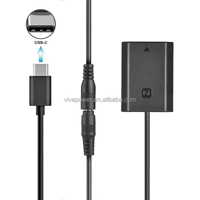 Np Fz100 NP-FZ100 Dummy Battery +USB Type C Power Adapter for so Ny Fx30 Alpha1 A7C A7M3 A7M4 A7R4 A7R3 A7RM4 A9 A9II A6600