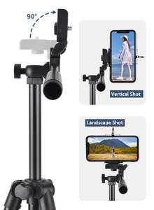 Trépied de caméra extensible 102 cm, très vendu, angle réglable, <span class=keywords><strong>support</strong></span> de téléphone - Product Image 5