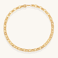 Sägezahn Ring Oval Chain Set aus vergoldeten Schmuck funden, Edelstahl Schmuck Sets