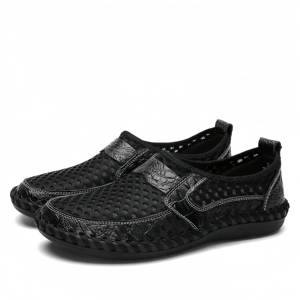 2025 hommes décontracté été pleine taille sans lacet extérieur maille <span class=keywords><strong>sandales</strong></span> respirant grande taille chaussures - Product Image 5