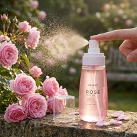 Brume Hydratante Visage à l'Eau de Rose Rafraîchissante Nourrissante Tonifiante Apaisante Éclaircissante Quotidienne 110ml Végane OEM Personnalisable