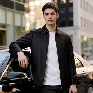Veste en <span class=keywords><strong>Laine</strong></span> Double Face de Luxe pour <span class=keywords><strong>Homme</strong></span>, Faite à la Main, Style Business Décontracté, Coupe Slim, Fermeture Éclair, Col Rabattu, <span class=keywords><strong>Manteau</strong></span> en <span class=keywords><strong>Laine</strong></span> pour <span class=keywords><strong>Homme</strong></span> - Product Image 3