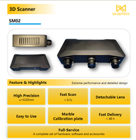 Escáner 3D de Alta Precisión con Doble Cámara, Software Solidworks para Ingeniería Inversa, Formato STL, Precisión de 0.02mm, Escáner 3D Estacionario CAD/CAM