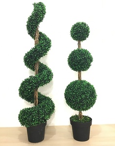 Hot bán nhân tạo gỗ Hoàng Dương Xoắn Ốc topiary cây nhựa trang trí mô hình từ Trung Quốc Nhà Máy Giá - Product Image 1