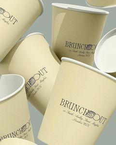 Tasses à café biodégradables en papier jetables personnalisées isolées en carton de recyclage à double paroi à emporter en gros - Product Image 4