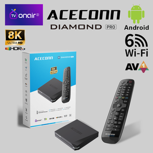 Aceconn Diamond Pro <span class=keywords><strong>Android</strong></span> 11 8K สตรีมสำหรับกล่อง4K 2g 32GB WiFi6กิกะบิต BT รองรับรีโมทแบ็คไลท์ด้วยเสียง - Product Image 1