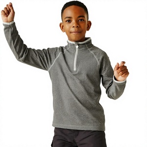 Sweat-shirts à capuche mi-zippés pour garçons avec logo personnalisé, légers et décontractés pour l'hiver - Product Image 3