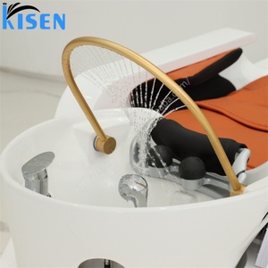 Table de massage multifonctionnelle automatique Kisen avec bac en céramique pour salon de coiffure et spa japonais - Product Image 4