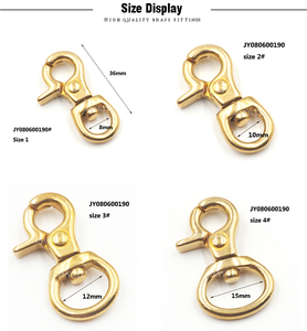 Bán buôn rắn brass xoay Snap Carabiner mùa xuân Snap hook - Product Image 6
