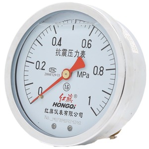 เกจวัดแรงดันแบบอนาล็อก HONGQI YTN-100Z ขนาด 100 มม. เกลียว M20*1.5 ทนแรงกระแทก เติมน้ำมัน สำหรับใช้งานในอุตสาหกรรม - Product Image 2