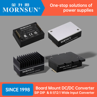 Entrée large Mornsun 110VDC 14-160VDC 1W 3W 6W 10W 20W 30W 50W 100W Convertisseurs de DC-DC à montage intégré 5V 9V 12V 15V 24V 28V 48V 54V