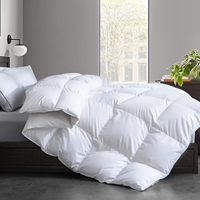 100% coton tissu linge de lit couette ensemble couette microfibre remplissage blanc hôtel couette