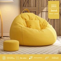 Moderne modulaire eenpersoons zitzak relaxfauteuil kussen voor woonkamer slaapkamer klein appartement stoffen bekleding