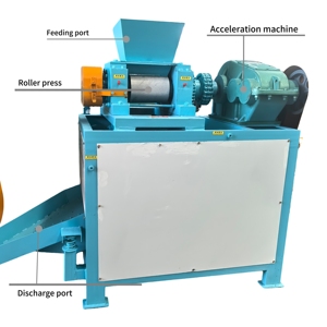 HONGHAO Granulador Compactador <span class=keywords><strong>de</strong></span> Doble Rodillo <span class=keywords><strong>de</strong></span> Nueva Generación con Motor para Fertilizantes Orgánicos - Product Image 2