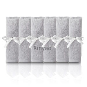 Lingettes pour bébé en coton biologique personnalisées avec logo, 10 x 10 pouces, douces, en bambou et en coton, serviettes pour le visage de bébé, éponges, lingettes réutilisables multi-usages, <span class=keywords><strong>serviette</strong></span> pour le visage - Product Image 2