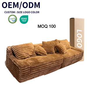 Paket vakum <span class=keywords><strong>Sofa</strong></span> busa pembagi Modular spons dikompresi tempat tidur <span class=keywords><strong>Sofa</strong></span> korduroi lipat kustom pabrik - Product Image 1