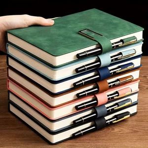 Customized /Wholesale A5 Size PU Leather Hardcover Business Organizer/<b>Planner</b> <b>Notebook</b> with Buckle - Product Image 1
