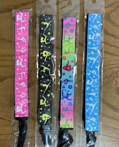 عصابة رأس رياضية نسائية للجمباز للرقص عصابة رأس متدرجة قوس قزح ضد الانزلاق الرياضة عصابة رأس أغطية رأس اكسسوارات شعر - Product Image 2