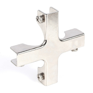 Clip de vidrio combinado Huilevinas de acero inoxidable 304 en forma de L para fijación de acuarios y uso en baños - Product Image 1