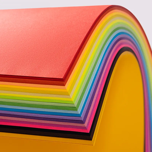 Factory Price Low Price Color <b>A4</b> Art Card Single Side PE Coated Office/School High Quality - Product Image 2