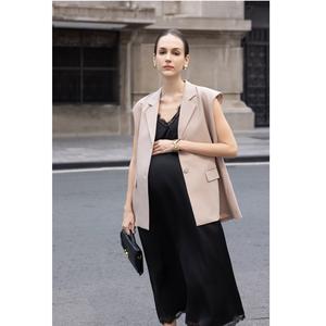 Blazer de Invierno para Mujer, Tejido Transpirable, Cuello en V, Un Solo Botón, Color Sólido, 78% Poliéster, 18% Rayón, 4% Elastano, Corte Regular - Product Image 1