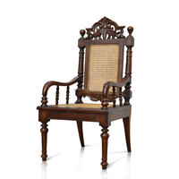 Silla King Javanesa Antigua Tallada de Indonesia