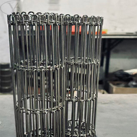 Bande transporteuse en maille métallique de type B en acier inoxydable Yuchen, bande en maille de type B pour four et transformation alimentaire