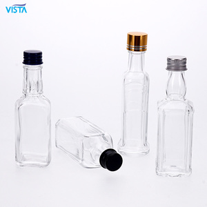 VISTA Wholesale <strong>Bottles</strong> for Gin Vodka Liquor Gift Set Alcohol <strong>Mini</strong> Glass <strong>Bottle</strong> with Screw Cap for Sale - Product Image 3