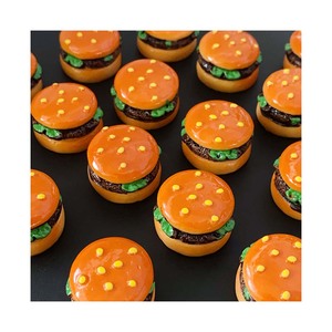 Miniaturas de Comida, Hamburguesas de Resina, Simulación de Comida, 100 Piezas, Decoración de Hamburguesas Artificiales para Casa de Muñecas y Cocina - Product Image 3