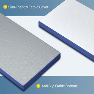 コンバーチブルモダン折りたたみ式<span class=keywords><strong>4</strong></span>インチキャンプベッドトッパートリ折りたたみ式マットレスゲストベッドホーム家具 - Product Image 2