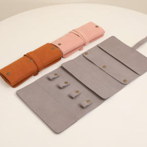 Sac de voyage en microfibre personnalisable pour bijoux, pliable, en velours, pour ranger les boucles d'oreilles et les colliers - Product Image 4