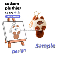 Porte-clés en peluche chat de dessin animé Kawaii, mini jouet en peluche doux, pendentif de sac, accessoires décoratifs