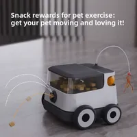 Nouveau jouet robot interactif intelligent pour animaux de compagnie, contrôle sans fil par application, vidéo 2K, audio à distance, robot compagnon pour chats et chiens