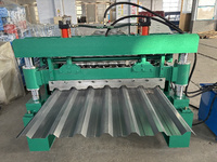 Machine de formage de tuiles de toiture en acier coloré trapézoïdal IBR haute vitesse avec moteur et pompe intégrés