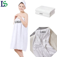 Custom Logo Luxury Salon Fitness Spa Microfiber Towels Body Wraps Dress Bathtub Towel Robe