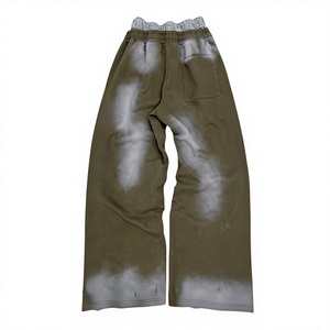 Premium Embroidered Fleece <b>Trousers</b> Men <b>Winter</b> <b>Warm</b> Casual Jogger Pants Manufacturer - Product Image 2