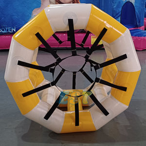Équipement de jeu aquatique Jeux de sports d'été Gonflable Water Roller Ball Jeu de sport Flotteur Gonflable Water Roller Wheel - Product Image 2