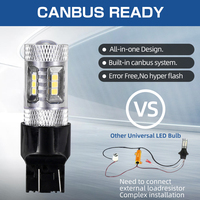 Offres Spéciales 3156 led lumière de voiture 1157 led ampoule 1156 7440 clignotant ampoule 7443 led canbus pour feux de freinage feux arrière
