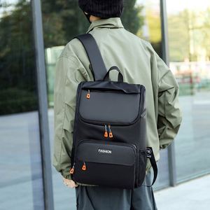 2026 Trending Gray Oxford Custom Student <b>Backpack</b> Laptop School Bag Polyester Zipper Stylish Travel Accessory for Men Women for - Product Image 3