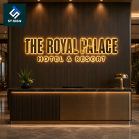 Enseigne murale personnalisée en acrylique rétroéclairée 3D LED Shuntai Advertising pour les entreprises
