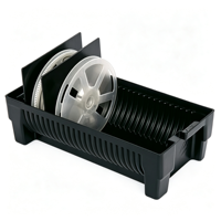 Boîte de rangement antistatique Leenol neuve pour bobines SMT, double rangée, en plastique noir, 560*360*90mm, support de stockage antistatique pour bobines