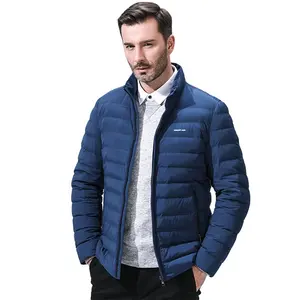Doudoune jean pour homme, vêtement coupe-vent léger et respirant, personnalisé, de haute qualité, veste courte en duvet mince pour l'hiver