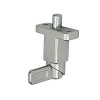 Loquets à ressort en acier/acier inoxydable avec bride pour montage en surface, à angle droit par rapport au goupille de piston 722.2