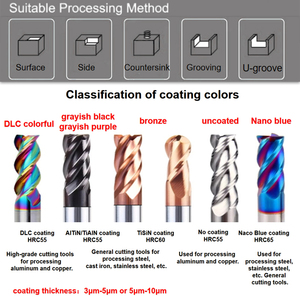 Supal 2-Flute HRC 50 Carbide End Mill 12-16 Mét <span class=keywords><strong>CNC</strong></span> Máy phay công cụ cắt cho Cutter End Mills - Product Image 6