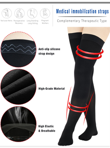 Chaussettes <span class=keywords><strong>de</strong></span> compression médicale 15-20 mmHg pour varices et œdèmes, certifiées CFDA ISO OEM - Product Image 4