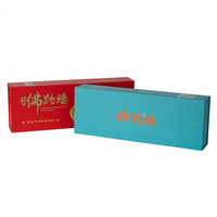 Caja de Regalo Magnética Rígida Roja Mate con Logotipo Personalizado, Ecológica de Alta Gama, con Lámina Dorada y UV Localizado para Empaque de Alimentos