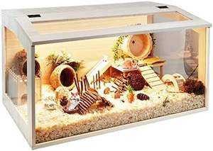 Katı ahşap Pet kutu seti bıldırcın yetiştiriciliği <span class=keywords><strong>Hamster</strong></span> tırmanma Villa civciv sabit sıcaklık yetiştiriciliği kutusu ile düğme kapatma - Product Image 6