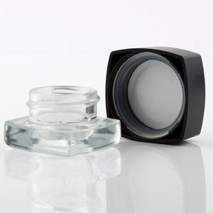 Pillow Shape Empty 5ML Cosmetic Face Cream <b>Packaging</b> Smell Proof Screw Cap <b>Glass</b> Bottle - Product Image 1