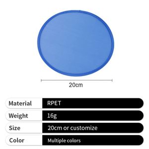 Custom RPET <b>Hand</b> Folding <b>Fan</b> Biodegradable 2026 <b>Hand</b> <b>Held</b> Portable Round Sublimation Folding Flying Disc for Promotion - Product Image 3