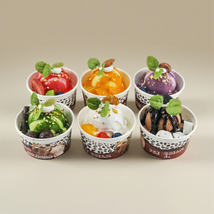 逼真的假冰淇淋甜筒模型，假甜点展示道具，适用于冷冻柜促销装饰、商店橱窗展示 - Product Image 1